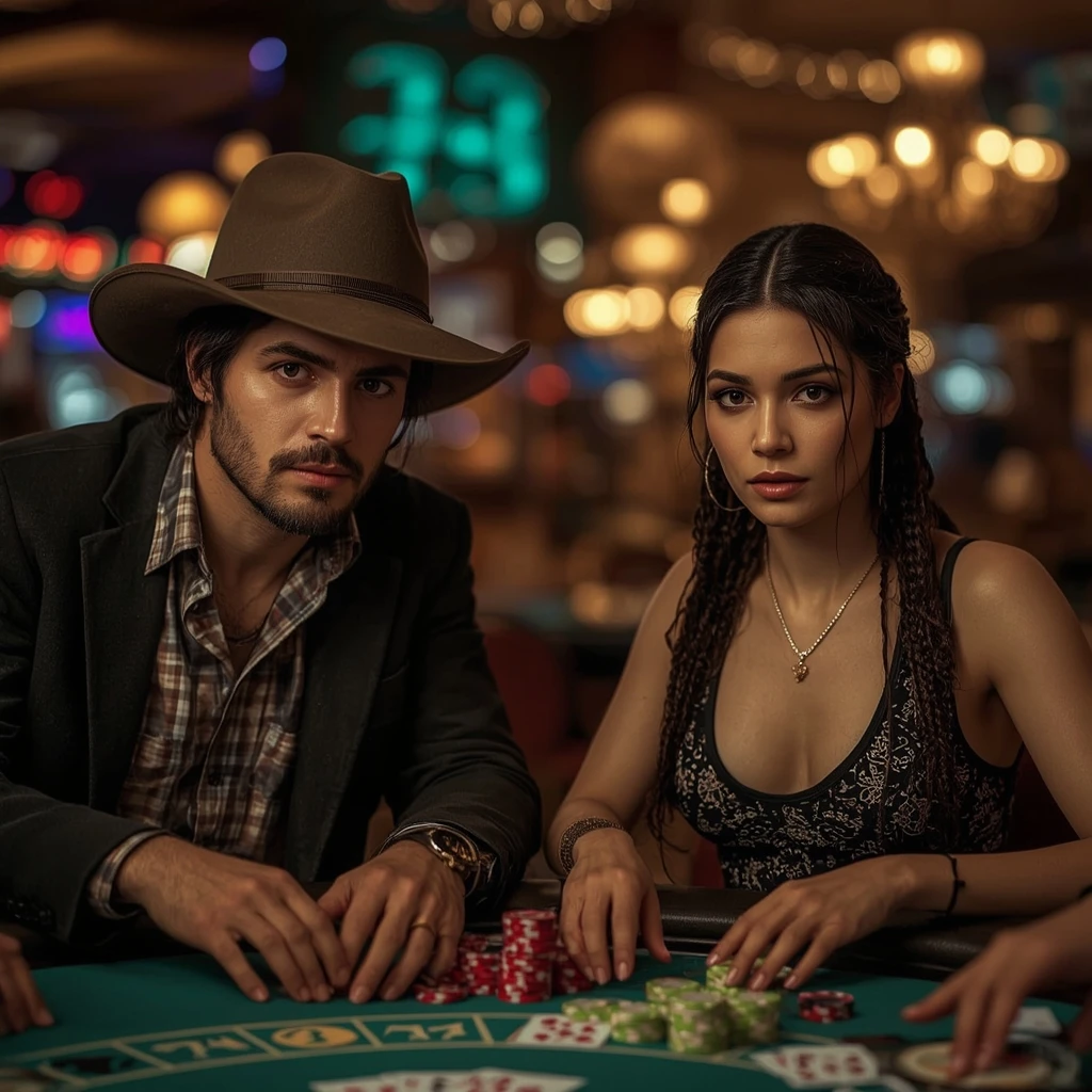 foto de dos jugadores de póker REDBET CASINO en Chile